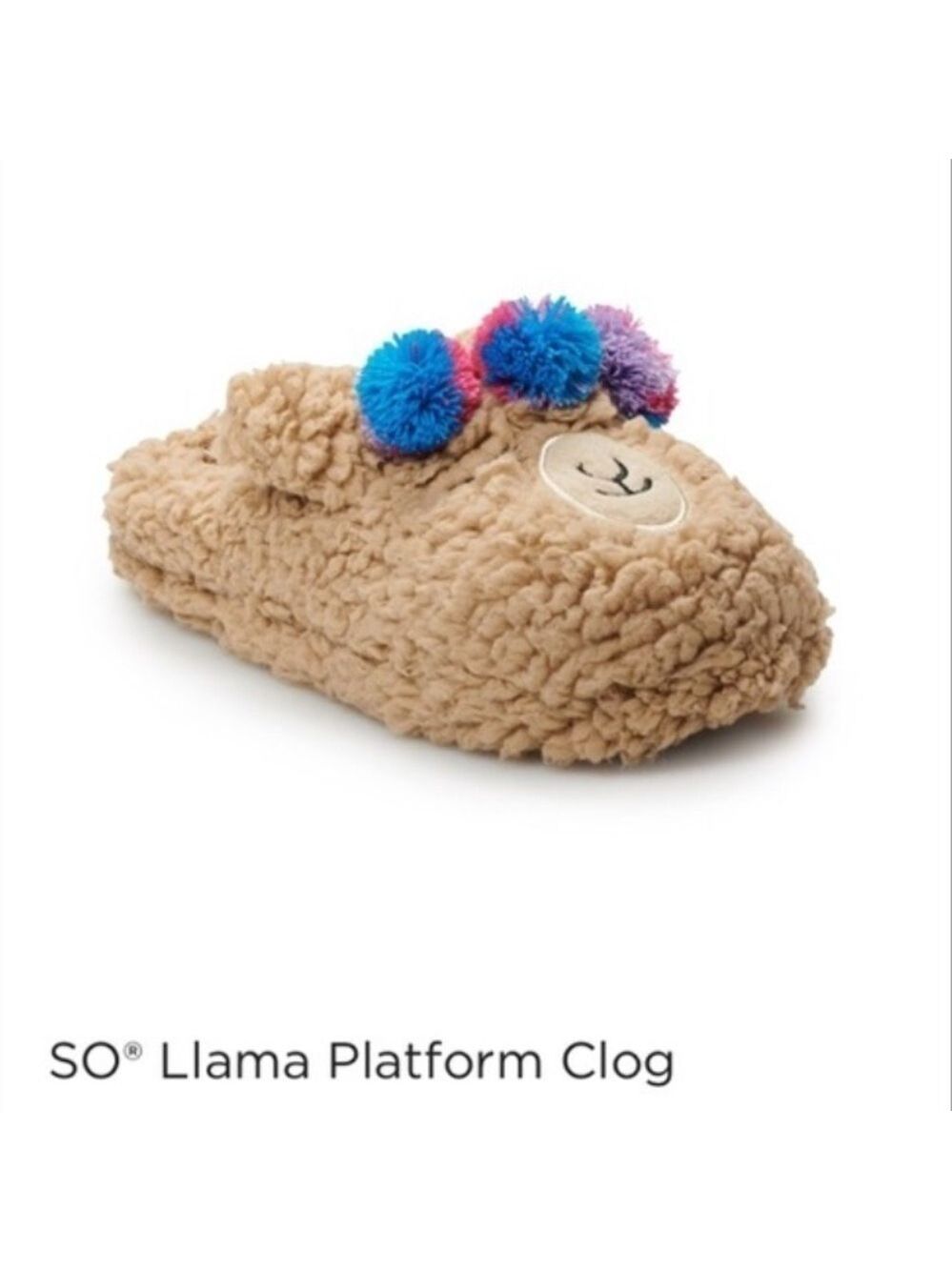 So Llama slippers size medium 7/8  NWT